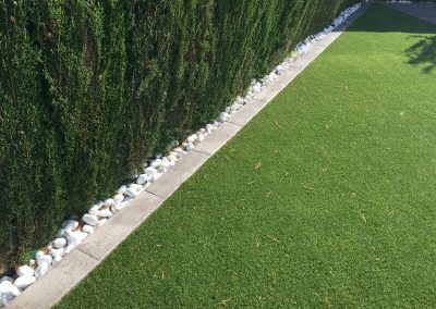 Impreso cenefa para limitación jardín.