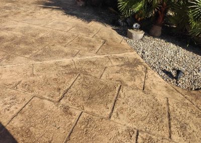 Impreso pasillo jardín.