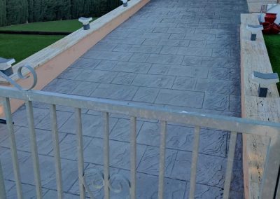 Impreso rampa entrada garaje vivienda particular.