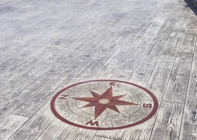 Pavimento en molde madera