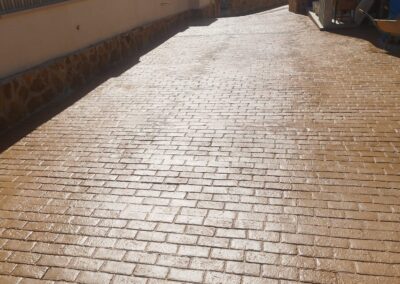 Pavimento impreso molde adoquin color 134